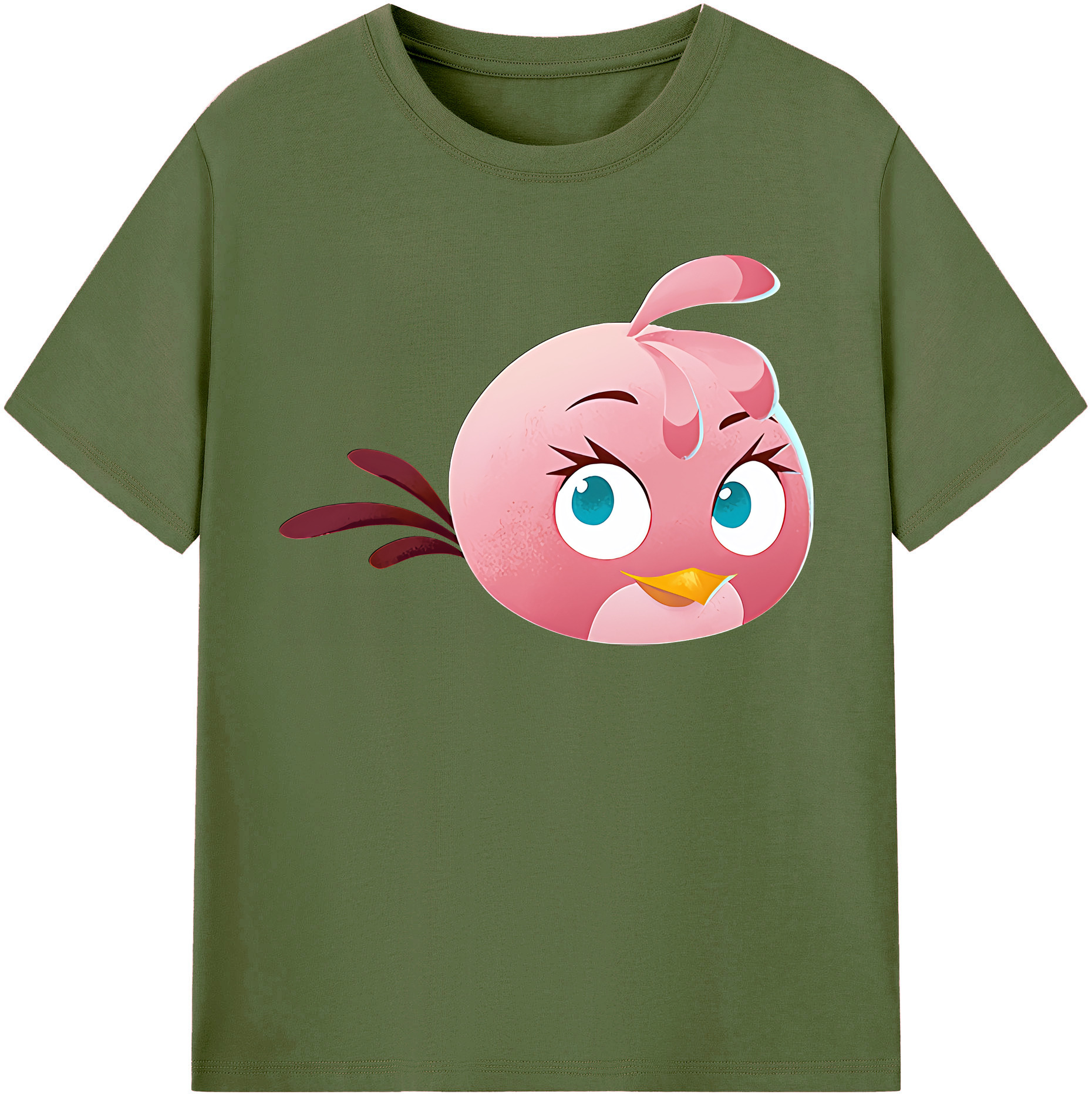 （画像用） Angry Birds アングリーバード 綿100％半袖Tシャツ（フロントプリント）